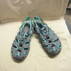 pr teal/gray keen water sandals